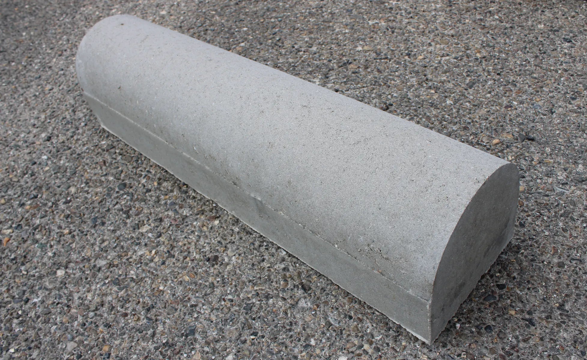 Parkeerstootband 20x20x80 2-zijdig vlak grijs