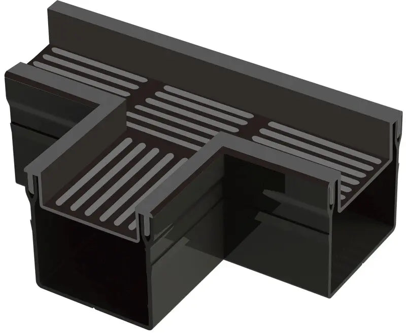 Top Stone 100/100 T-stuk - Zwart (Aluminium)