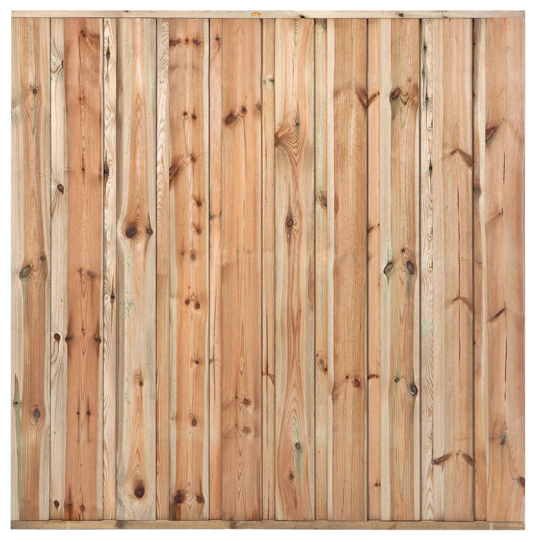 Tuinscherm Hoorn 19-planks 16x140mm 180x180cm RVS Geschroefd