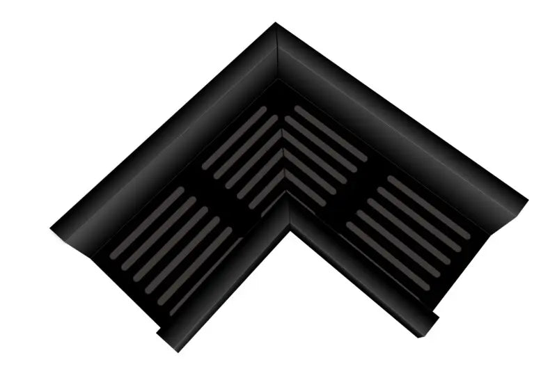 Top Stone 100/100 Hoekstuk - Zwart (Aluminium)