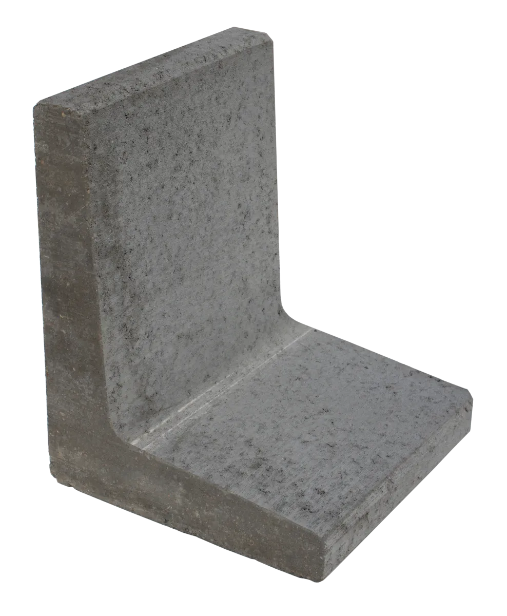 (H) L-element 50x40x40x8 grijs