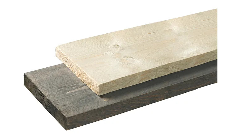 Midden-Euro vuren steigerplank 2,9x19x500cm grijs