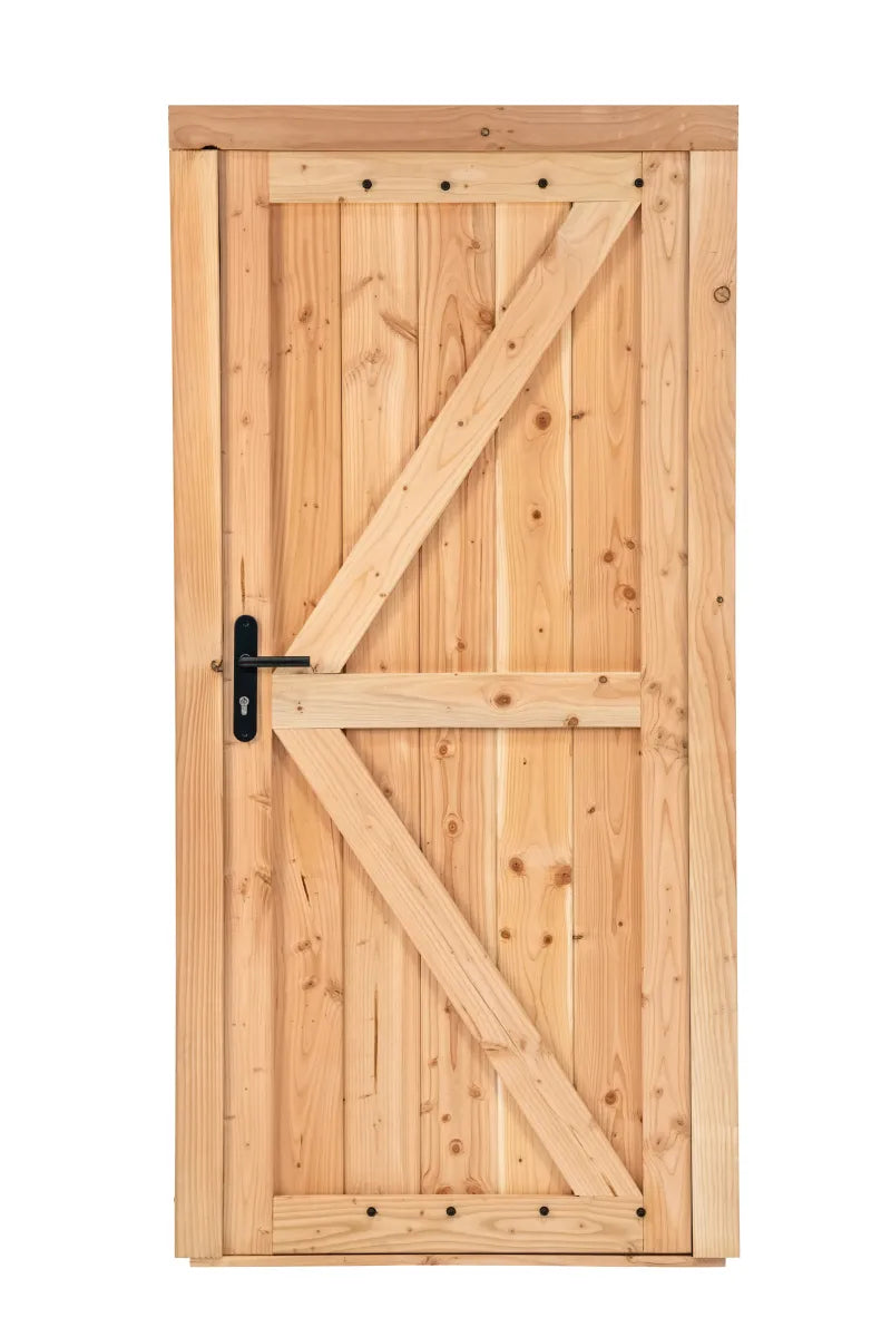 Douglas deur compleet Enkel.klampdeur B914x2021mm sponn.maat