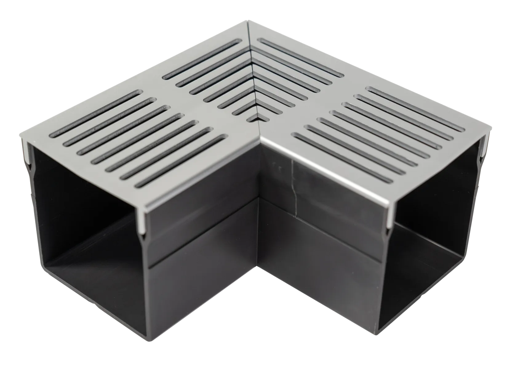 RSSD Aluminium Grijs Hoekgoot 10x10cm