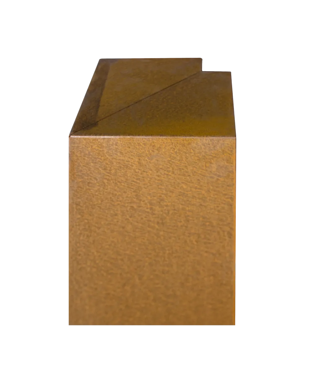 Overzetprofiel Muurblok Hoek 17x30x12,8cm Corten