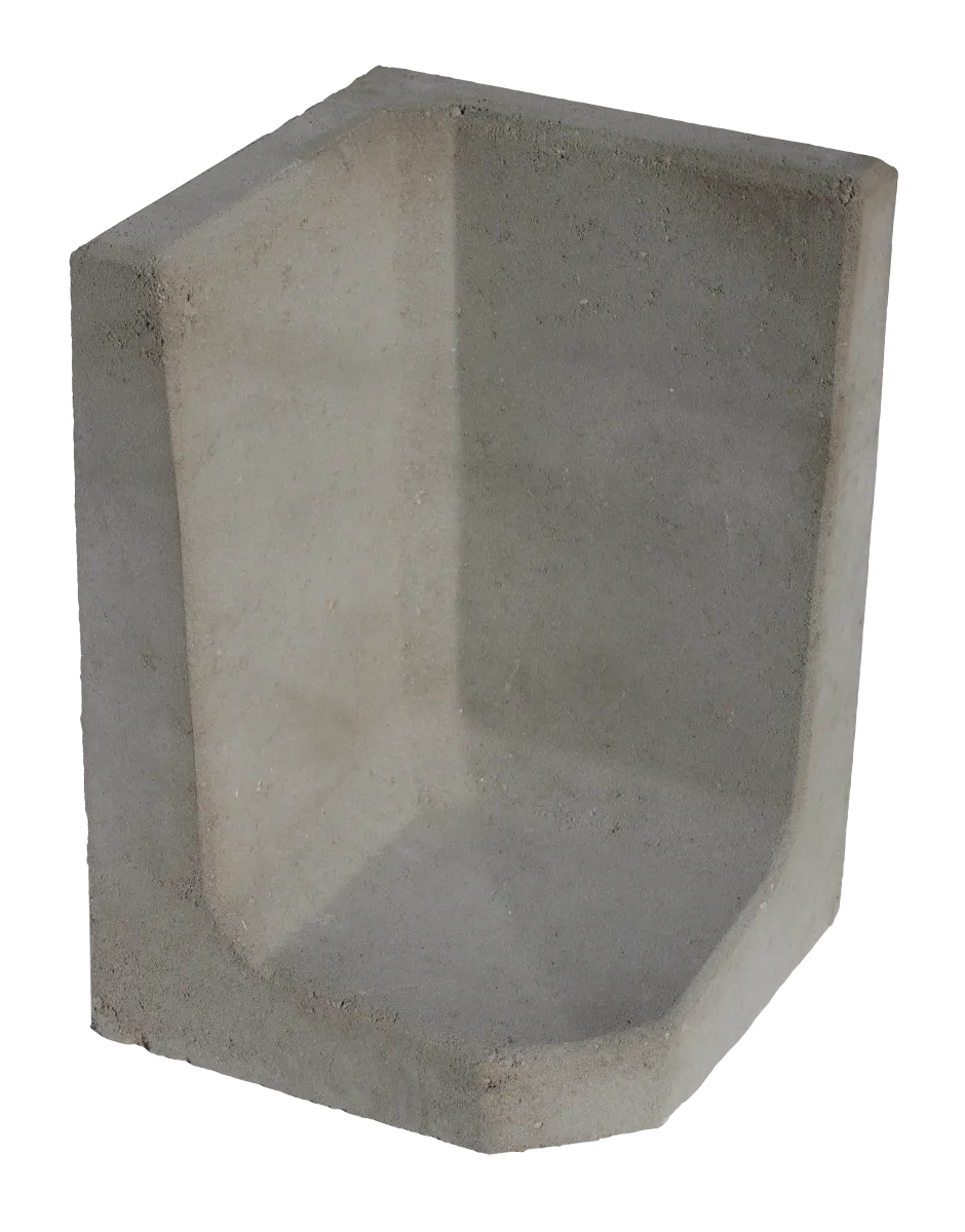 (H) Hoek L-element 60x40x40x8 grijs