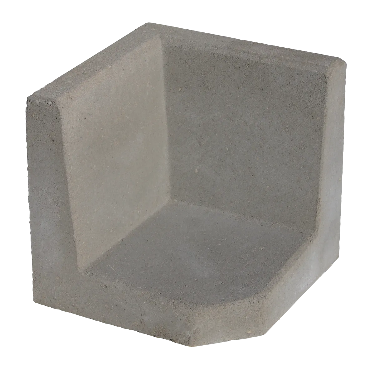 L-Hoekelement 40x40x40cm Grijs