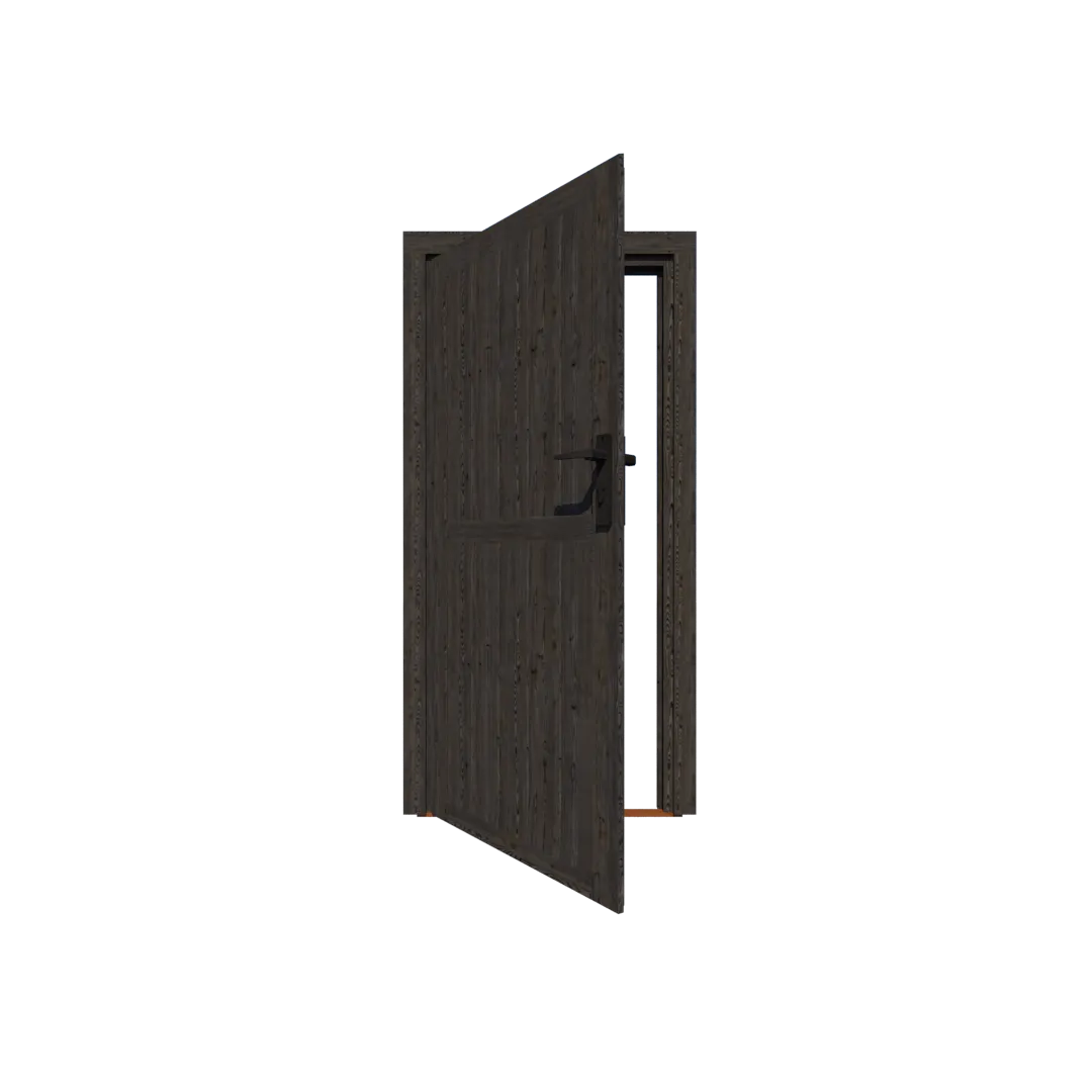 Excellent/Elegant Enkele deur Zwart Dicht  Linksdraaiend