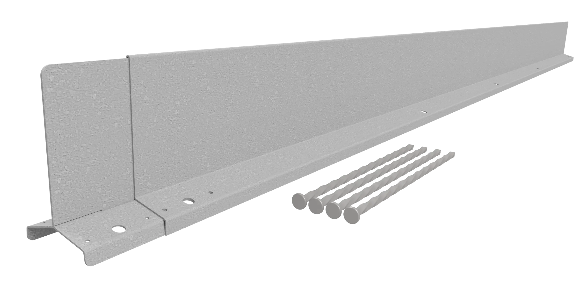 Hardline Borderrand Gegalvaniseerd 15cm lengte 220cm incl. 4 grondnagels en verbindingsset