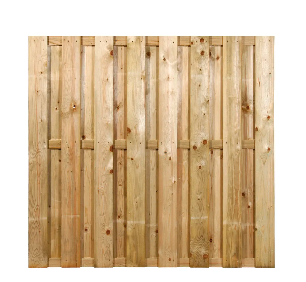 Tuinscherm Hengelo 15-planks 15x140mm 180x180cm RVS Geschroefd