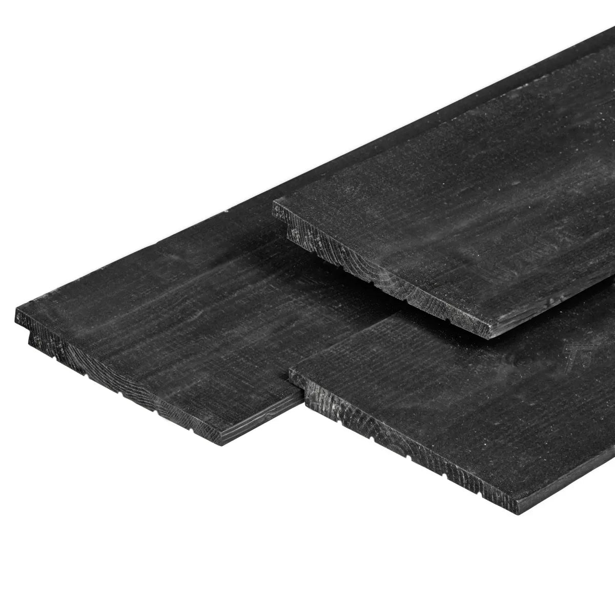 Zweeds rabat douglas zwart geimpregneerd 1,1/2,2x19,5x300cm