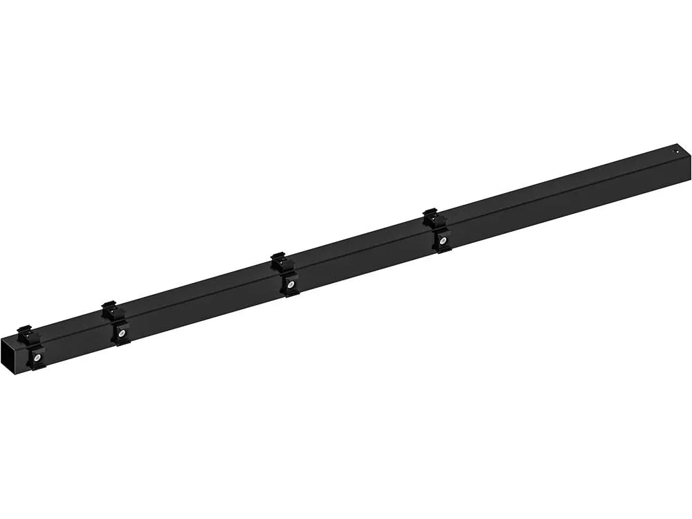 Hillfence h.paal+aansluitingset afdekkap 6x6x160cm zwart