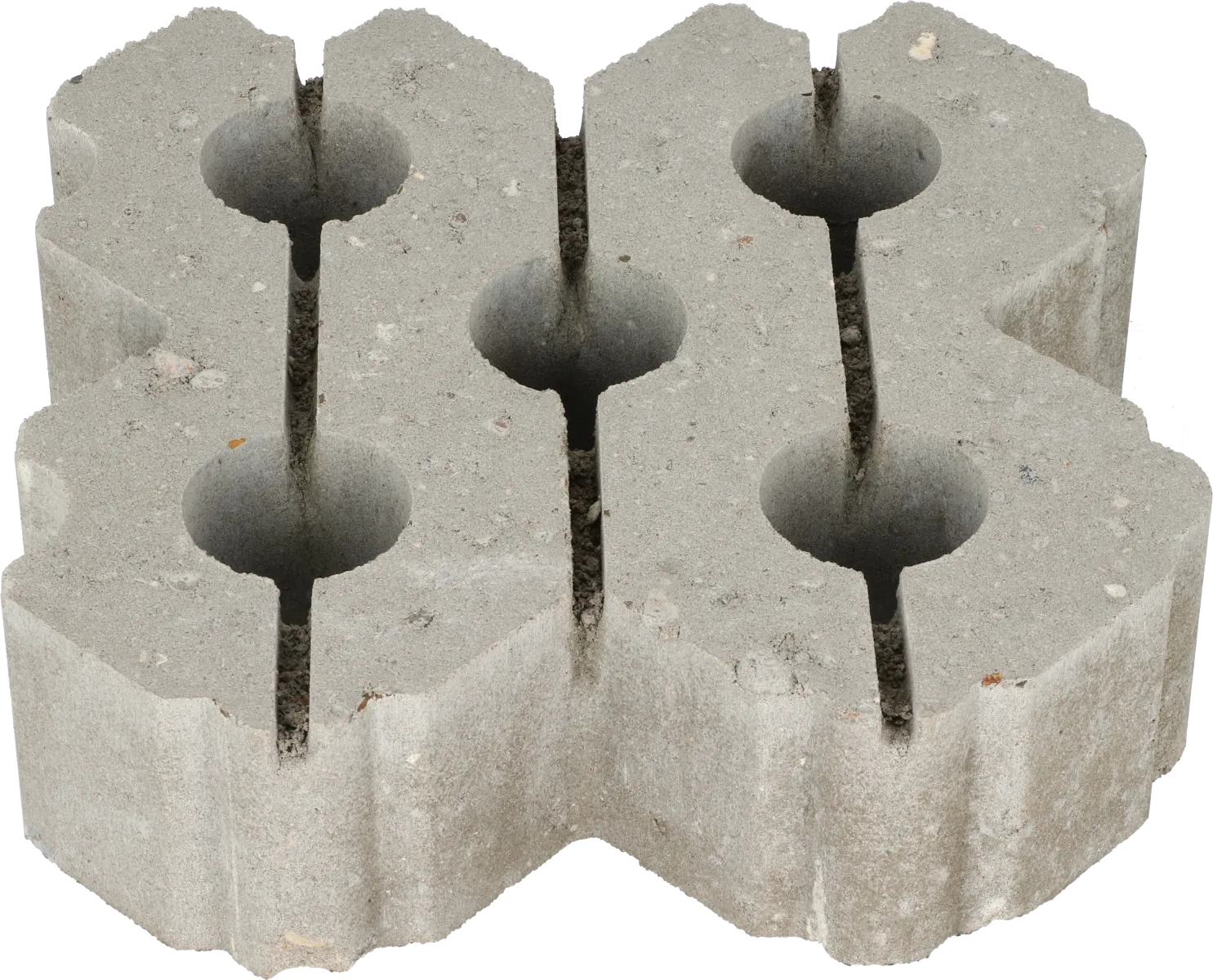 Grasbetontegel type W 40x40x12(rondom hol-dol + bovenzijde vlak) K85911  BK25