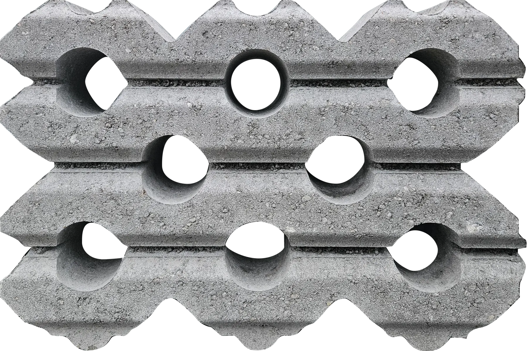 Grasbetontegel type G 40x60x12 GRIJS 03 (rondom hol-dol) K85912 vormklasse B BK25 GRN+