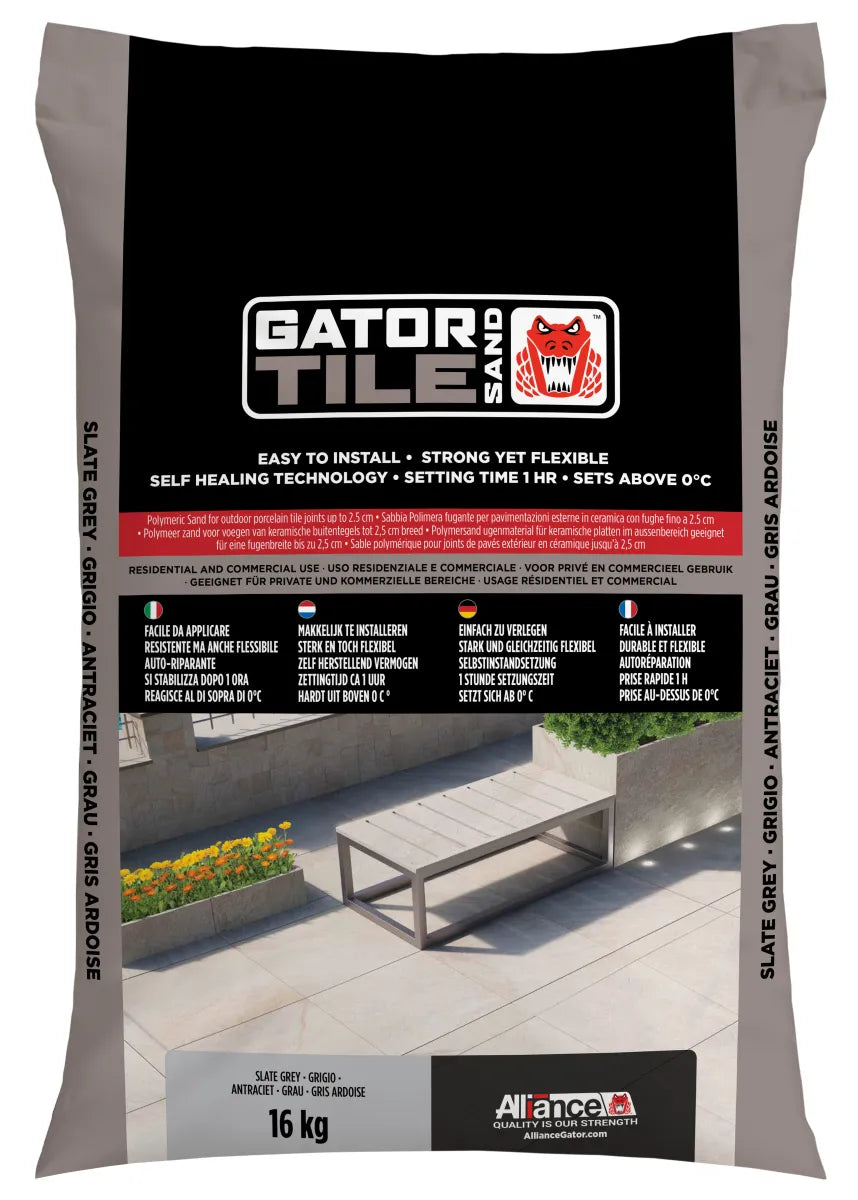 Gatorsand Tile Antraciet 16kg
Slate Grey - Gris