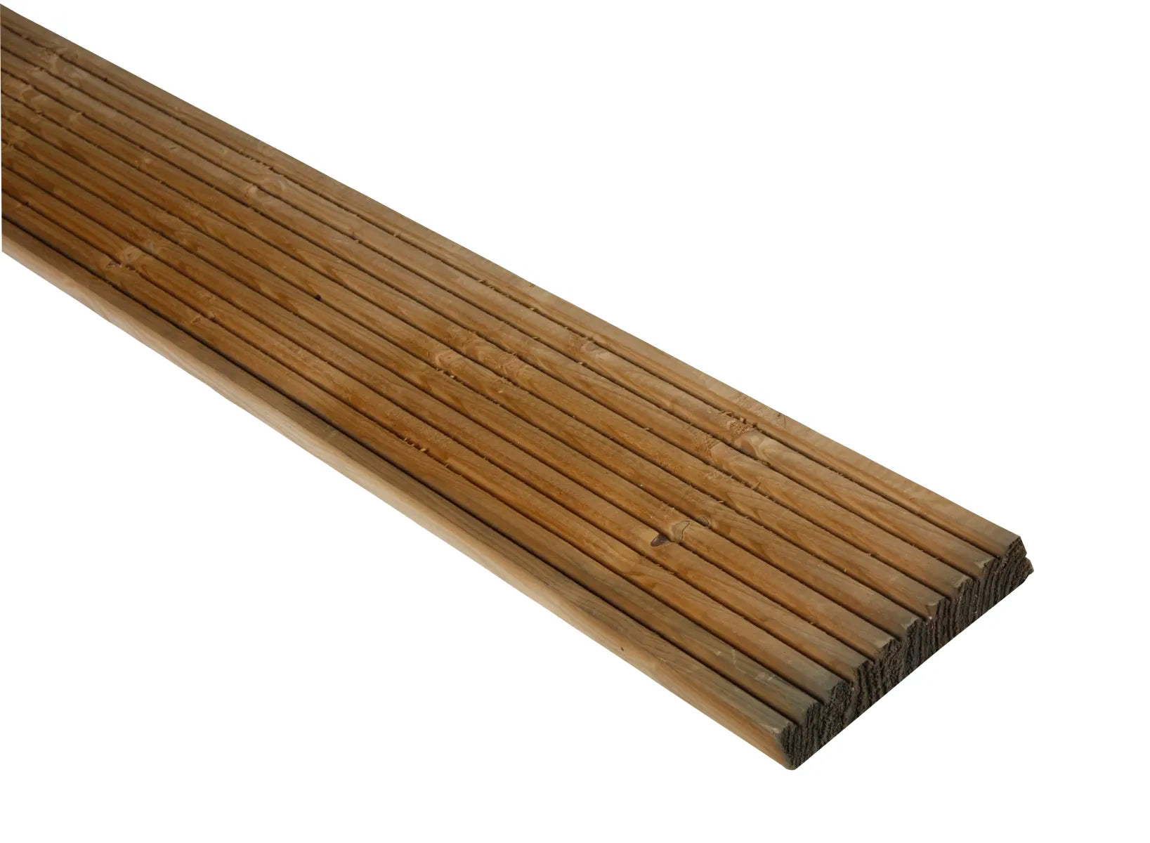 Grenen Dekdeel 2,7x14,5x400cm 1 Zijde Grof 1 Zijde Fijn Profiel Groen Geïmpregneerd