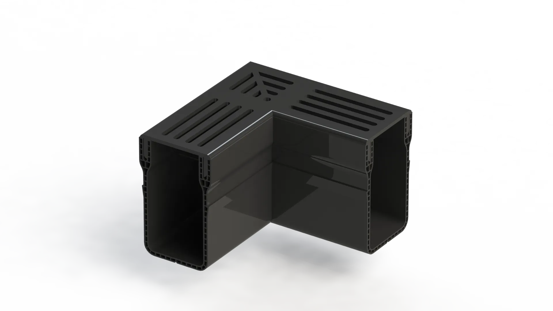 Star Drain 65/100 Hoekstuk - Zwart (Aluminium)