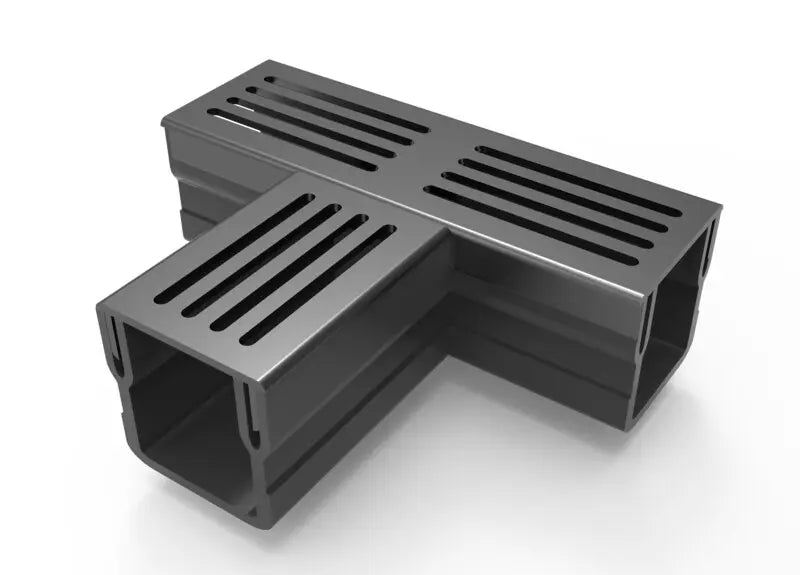 Star Drain Mini 65/60 T-stuk - Zwart (Aluminium)