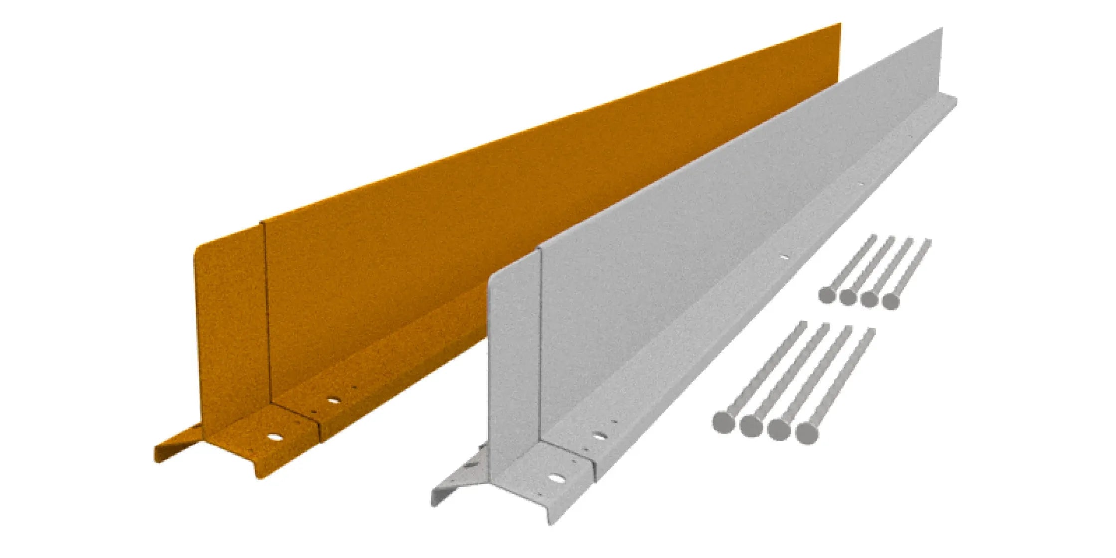 Hardline Borderrand Gegalvaniseerd 10cm lengte 220cm incl. 4 grondnagels en verbindingsset